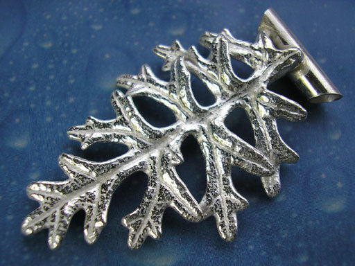 Flora Schmuck Anhänger Silber Blatt m