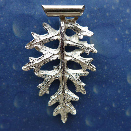 Flora Schmuck Anhänger Silber Blatt m