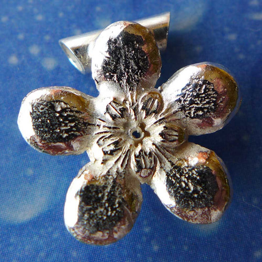 Blütenschmuck Jasmin Anhänger Silber