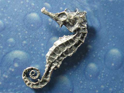Seepferdchen schlank small Brosche