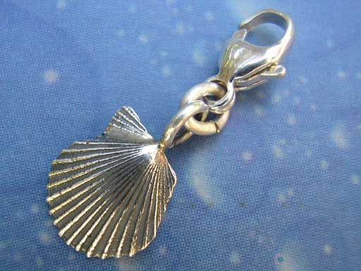 Pilgermuschel xxs Charms mit Karabiner