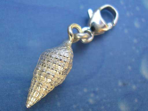 Elegante Seetangschnecke dick s Charms mit Karabiner