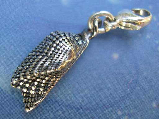 Kahnmuschel Arche small Charms mit Karabiner