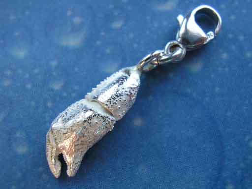 Krabbenschere s Charms mit Karabiner