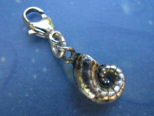 Posthornschnecke Charms mit Karabiner
