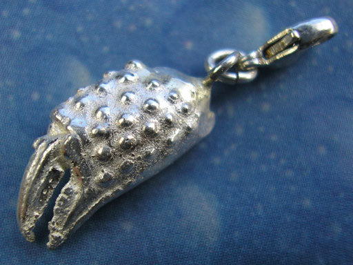 Genoppte Krebsschere small Charms mit Karabiner
