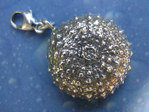 Seeigel medium Charms mit Karabiner