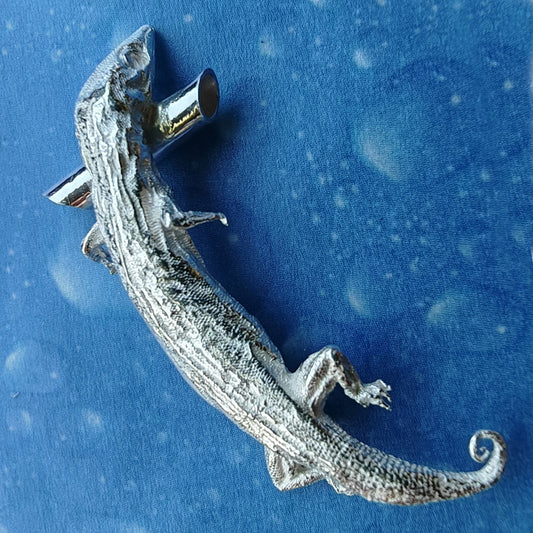 Silber Echse eidechse Gecko Anhänger