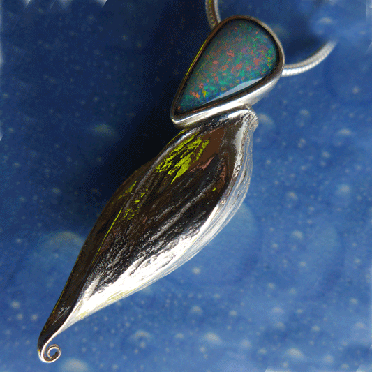 Opal floraler Schmuck Same Anhänger 