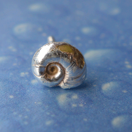 Schmuck handgemacht Lagune Ohrstecker xs