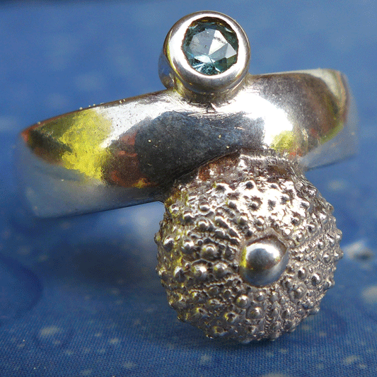 Ring Seeigel Maritimer Schmuck Silber