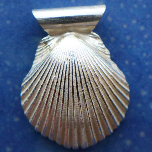 Muschelschmuck Pilgerweg Anhänger Silber