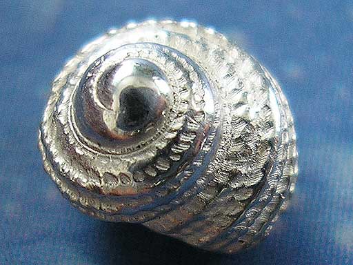Silber Inselschmuck Ohrstecker Knopfschnecke