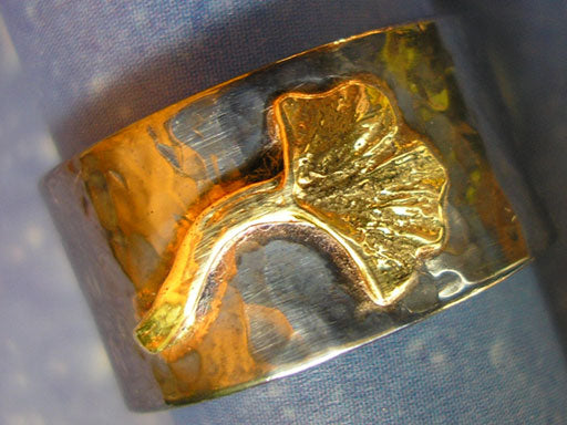 Ginkgo Schmuck Silber Ring Weimar