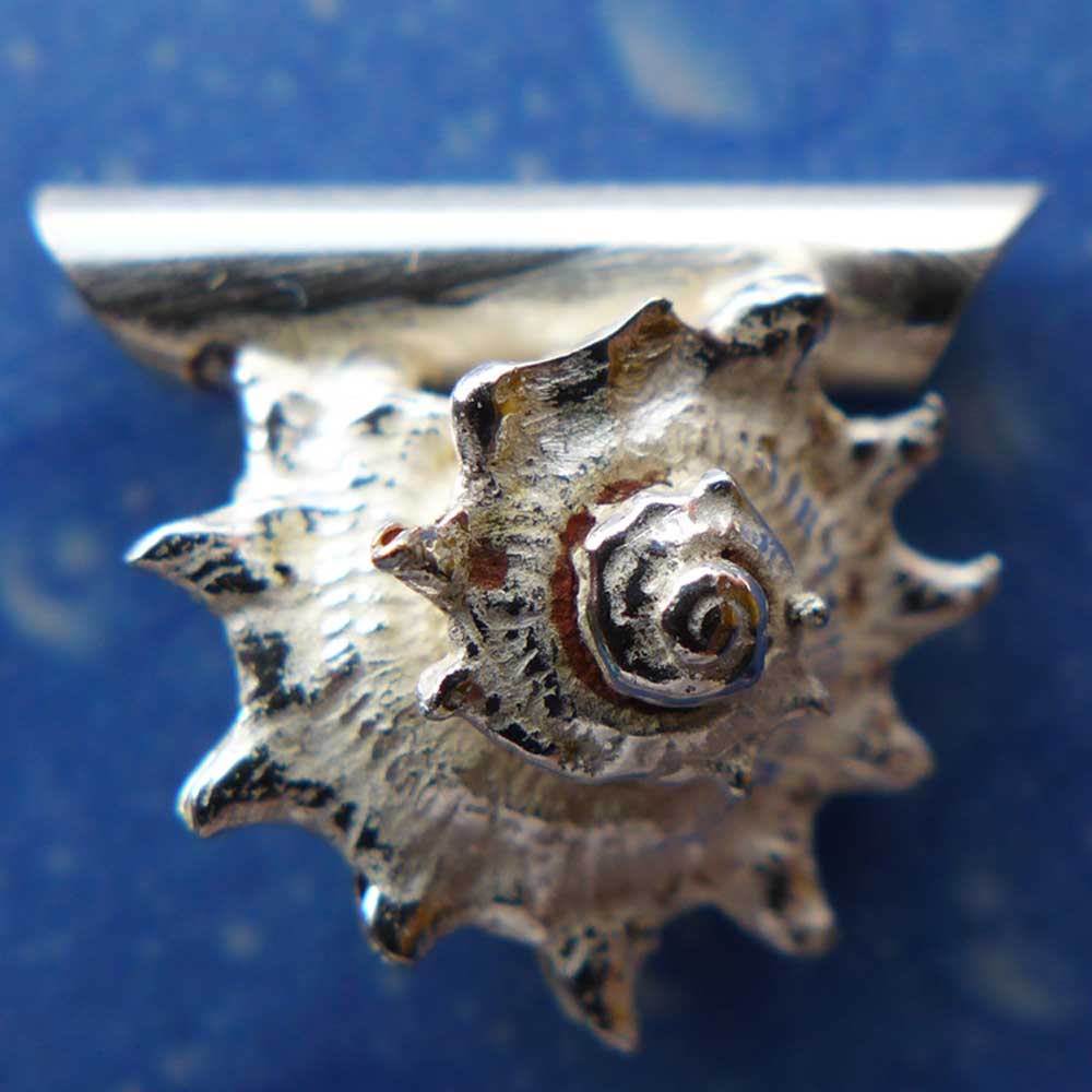 Schnecke Sonne Anhänger Silber