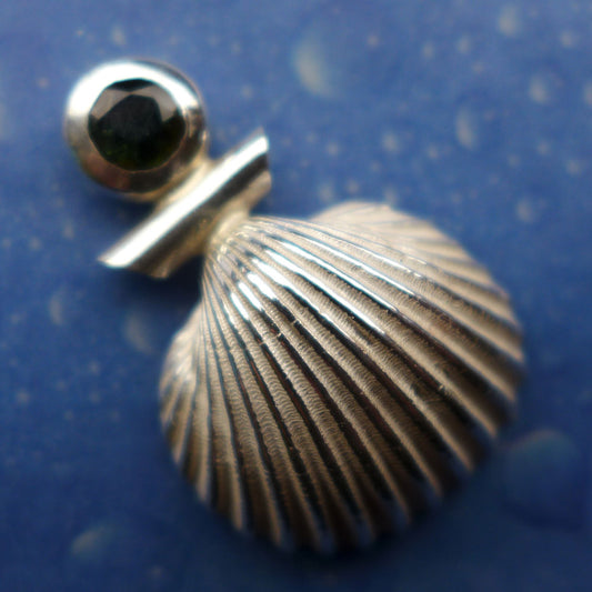 Muschelkette Anhänger Unikat Silber Schmuck