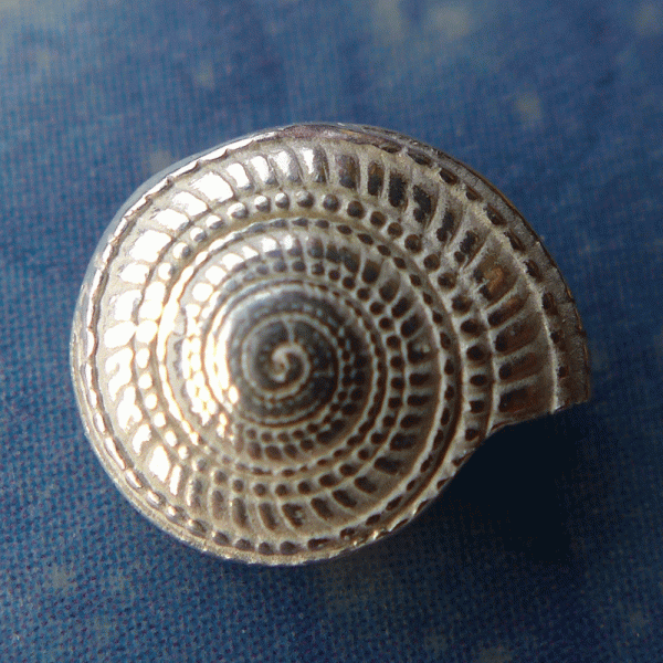 See Silberschmuck Stecker Kreiselschnecke Ohrring
