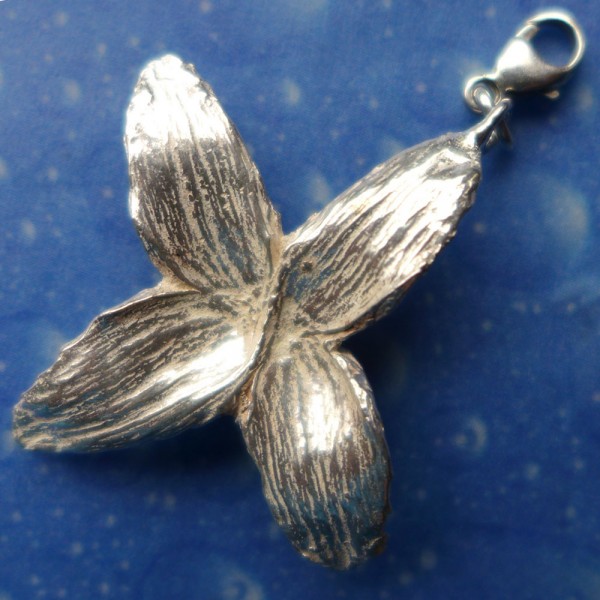 Florale Charms Silber handmade